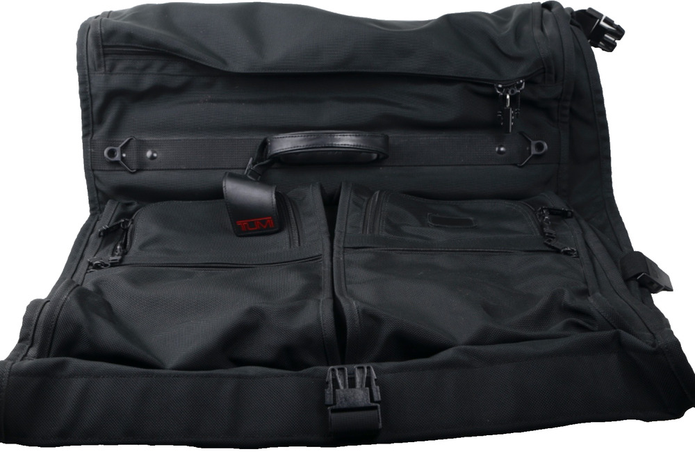 TUMI Alpha By-Fold Carry-On Garment Bag Black FXT Ballistic Nylon Suit Cover